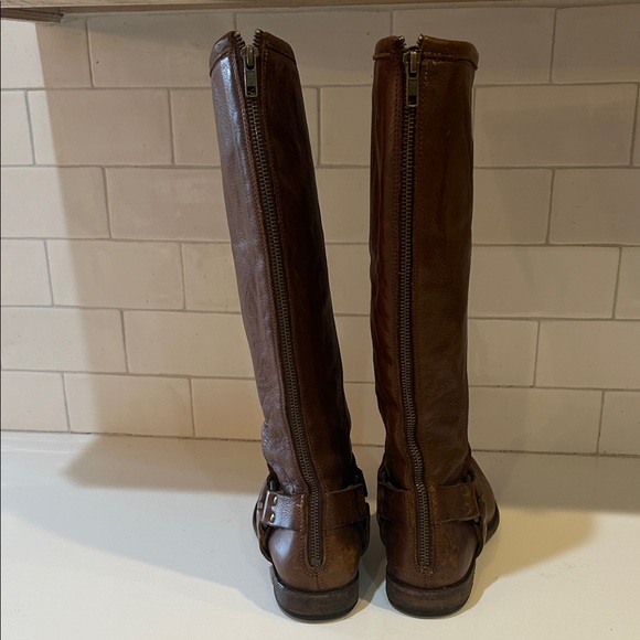 Frye Brown Heeled Boots - Picture 6 of 12